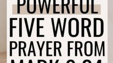 Mark 9:24 prayer