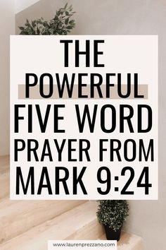 Mark 9:24 prayer